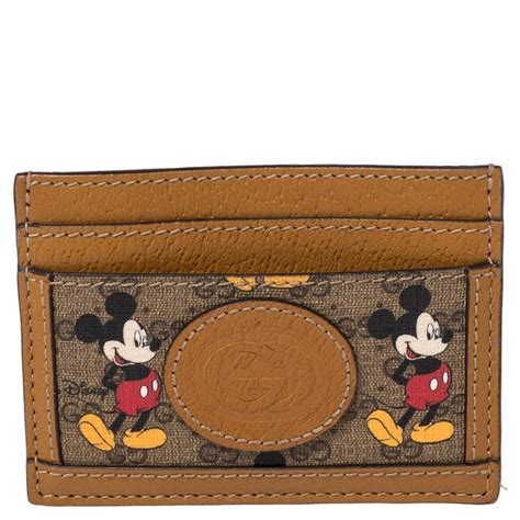 mickey gucci card holder|GUCCI X DISNEY Mini Vintage GG Supreme Monogram Mickey .